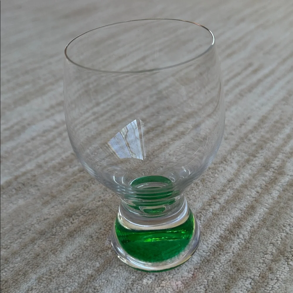 Vintage Set of 4 Colony Calypso Multi Color Drinking Glasses Cocktail Tumblers